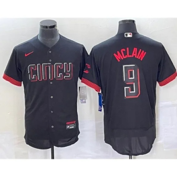 Cincinnati Reds Matt McLain Black City Jersey
